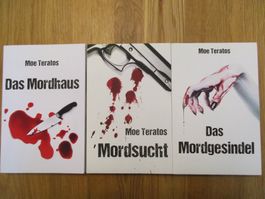 6 x Bücher Moe Teratos - Ratz-Thriller