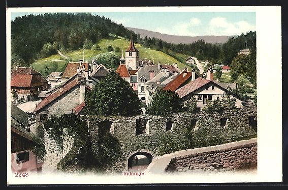 Cartes postales: AK Valangin, Teilansicht – D'occasion à Berlin par bartko-reher