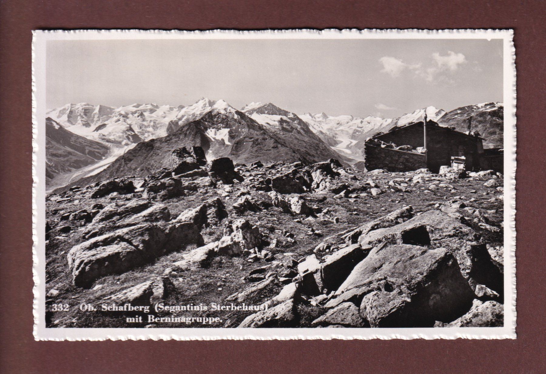 Ansichtskarten: OBERER SCHAFBERG - Segantini Strebehaus – Gebraucht aus Pully von nicecards-shop