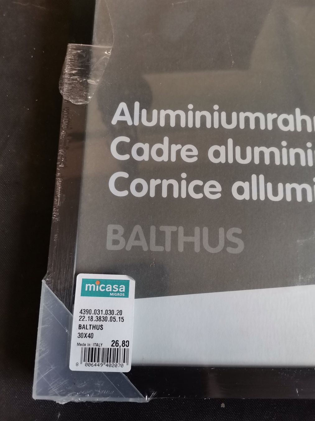 Micasa Cornici: Bilderrahmen, Wechselrahmen, Aluminiumrahmen Schwarz – Usato da Wiedlisbach venduto da materialkreislauf 1