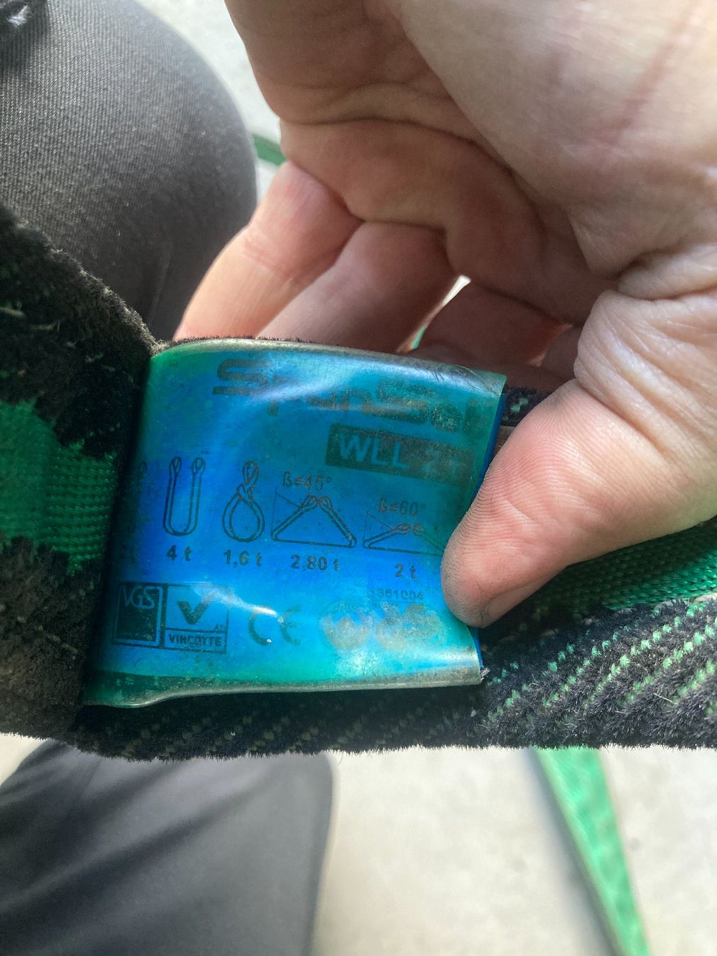 Tutti gli attrezzi: Spanngurt / Hebegurt 2000KG Spanset – Usato da Cham venduto da WB2223 6