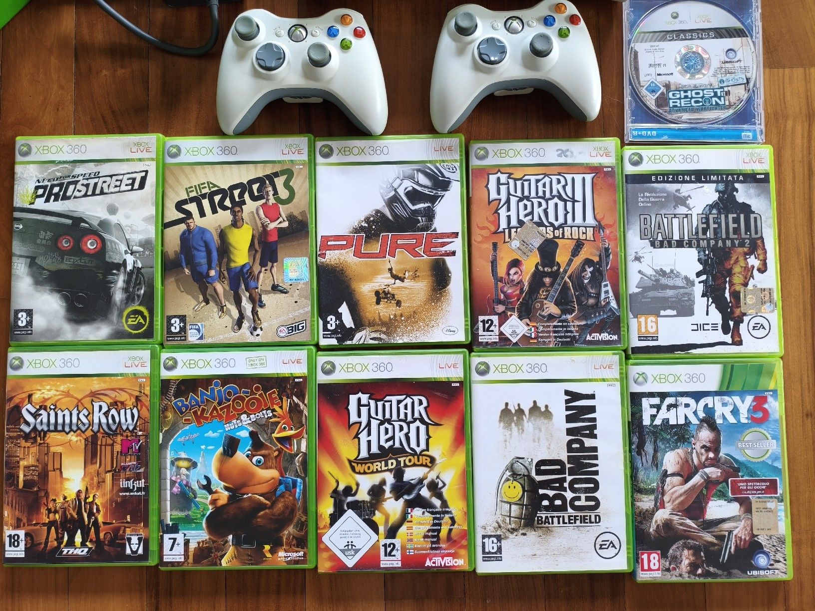 Microsoft Konsolen: XBOX 360 mit 2 Controller und Spiele – Gebraucht aus Viganello von Calanda747 1