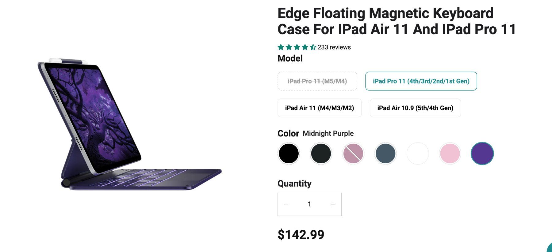 Typecase Floating Case für iPad Pro 11 (1./2./3./4. Gen.) (Gebraucht ...