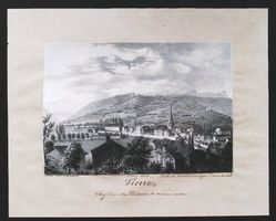 Sierre Lithographie von Ritz 1839
