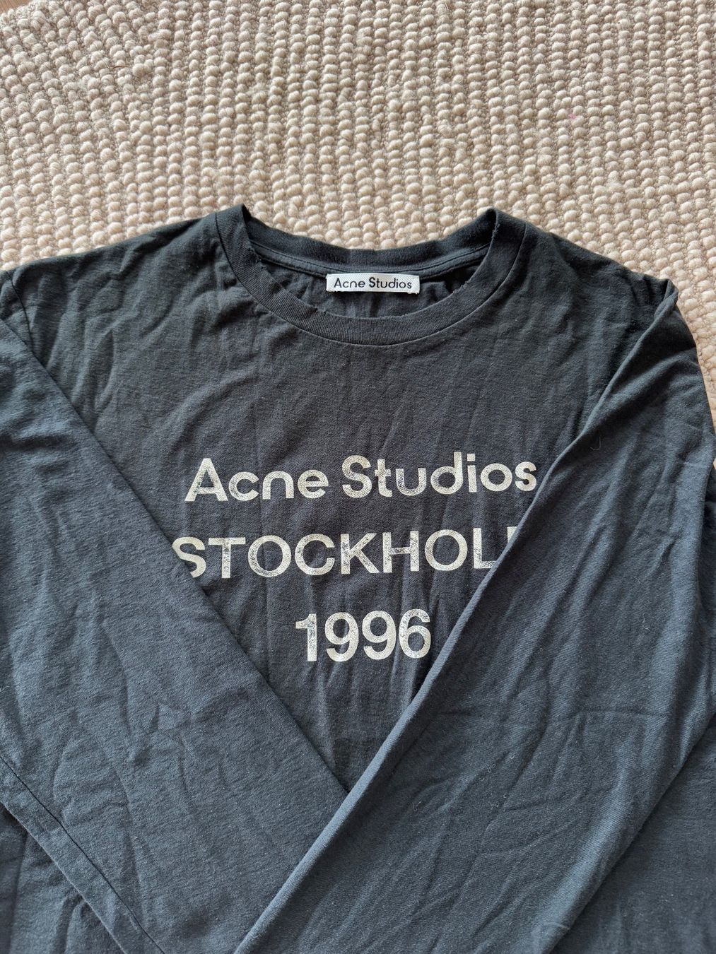 Acne Studios T-shirt: Acne Studios Longsleeve Gr. XS, schwarz – Nuovo (secondo la descrizione) da Triesen venduto da atos87 2