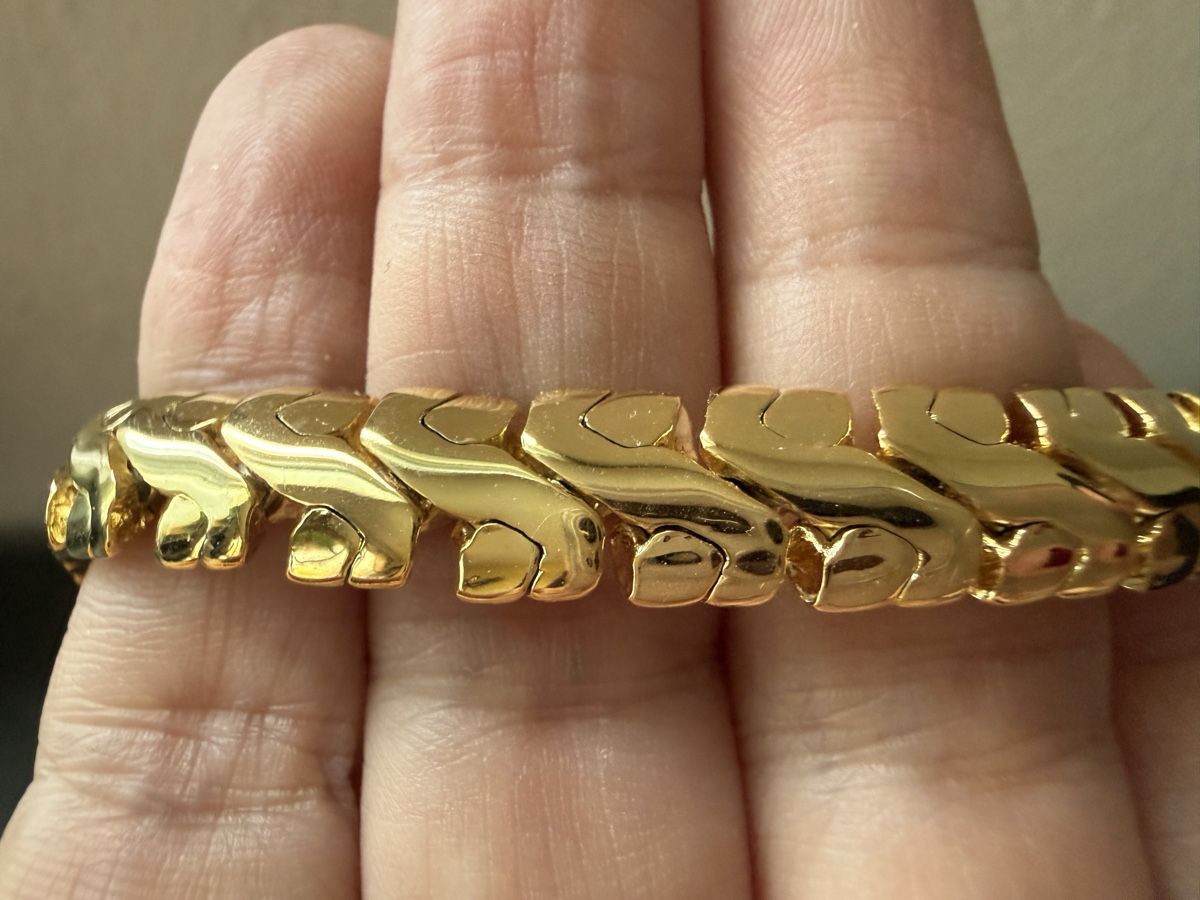 Armbänder & -reifen: ✨Vintage Goldfarbene Armband – Gebraucht aus Lamone von LaCantinaMagica 4