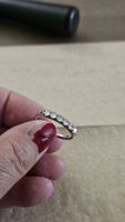 jolie bague argent et moissanite gr 58