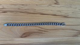 Panzerarmband Edelstahl silberfarben 21 cm Länge