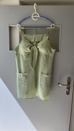Sommerliches, grüner Overal-kurze HosenXL