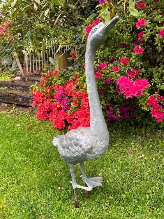 Deko Schwan aus Metall für den Garten Kaufen auf Ricardo