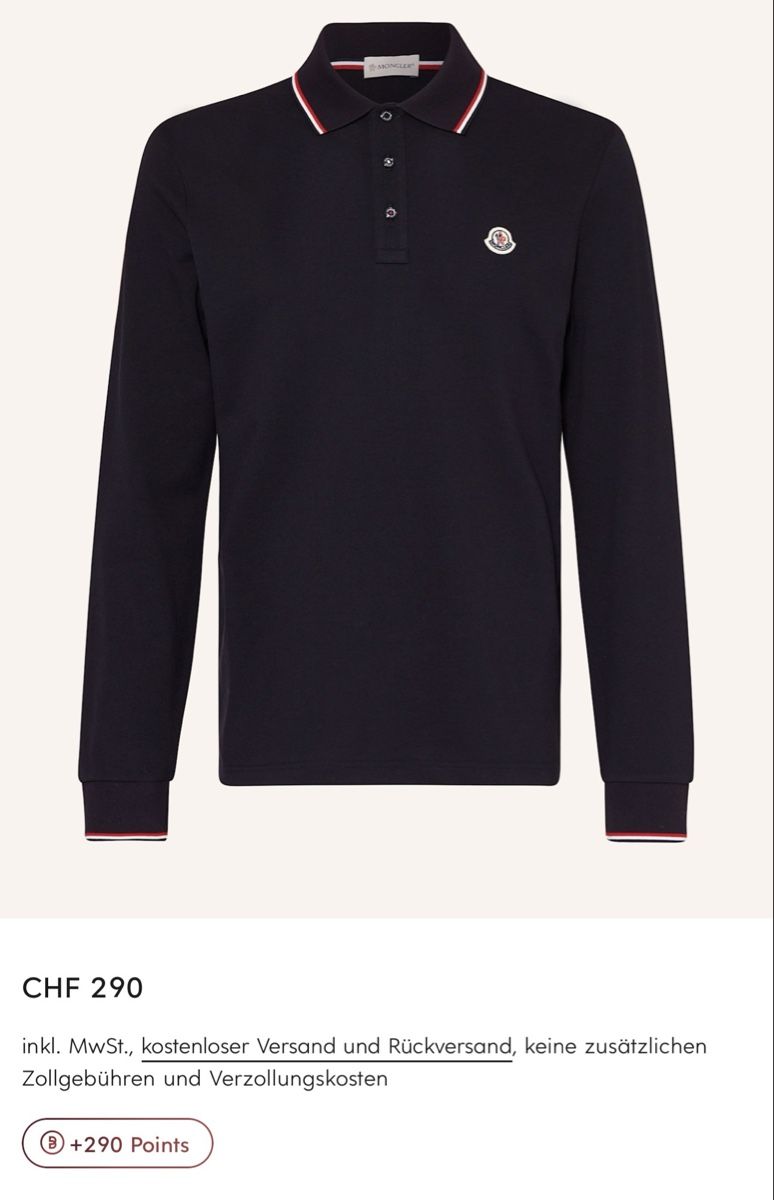 Moncler Polo-Shirts: Moncler Poloshirt G M – Gebraucht aus Maienfeld von tobeyl2020