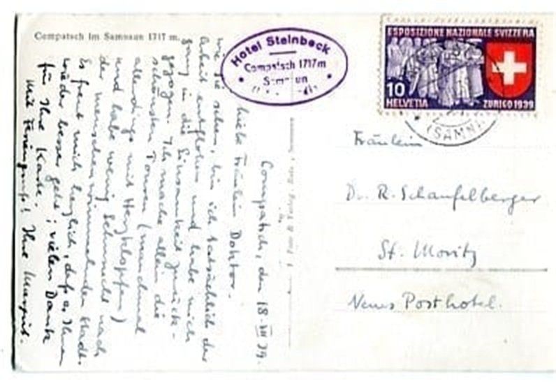 Cartoline postali: Compatsch im Samnaun – Usato da Ottikon b.Kemptth. venduto da Neptun1974 1