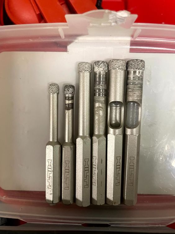 8-tlg. Diamantbohrer Set 0,8-3,0mm - Für Glas, Keramik, Metall & Jade