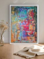 Originalegemälde auf Leinwand 50x70 cm, goldenen Unikat!!!