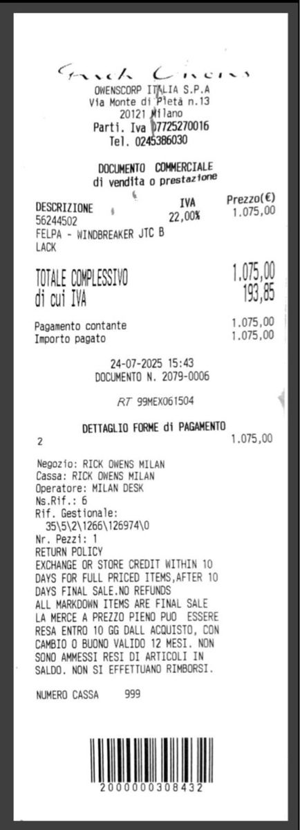 Rick Owens Giacche: Rick Owens Zip Hoodie – Nuovo (secondo la descrizione) da Näfels venduto da Faiden 6