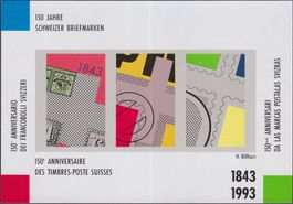 1993: ungebrauchte VIGNETTE aus Jahresbuch "BRIEFMARKEN"