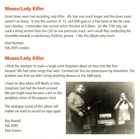 CD: Mouse - Lady Killer 1973 CD – Usato da Forch venduto da xtcpiemont 2