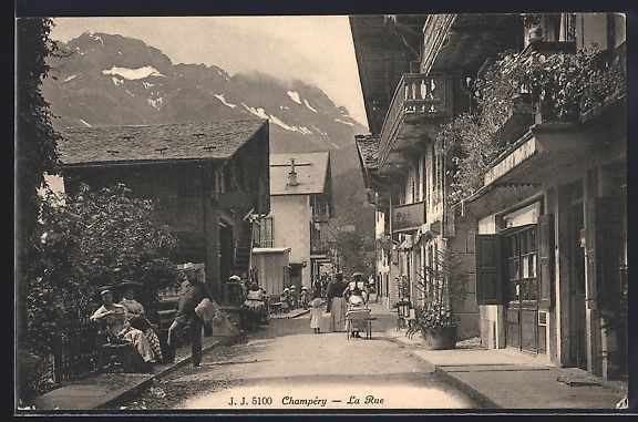 Ansichtskarten: AK Champery, La Rue – Gebraucht aus Berlin von bartko-reher