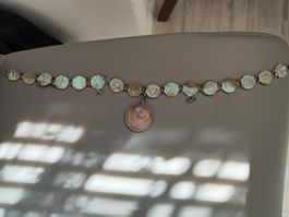 Münzenkette Österreich Ungarn mit Patina 5 Corona 1900