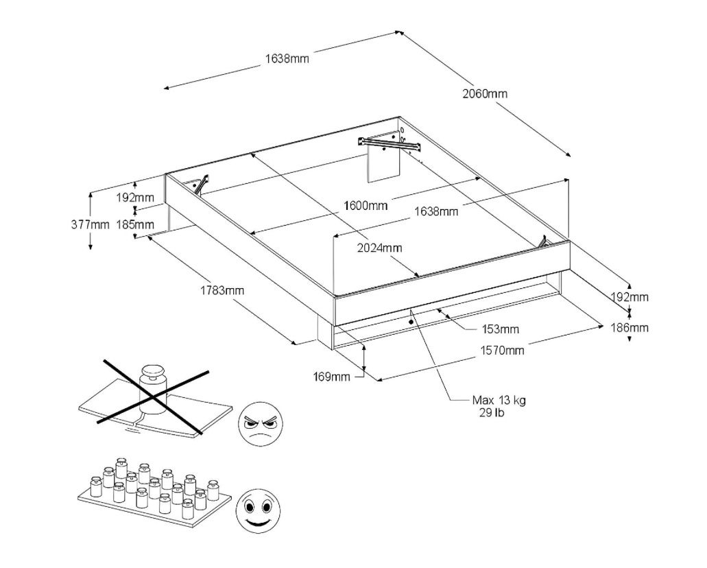 Betten: Lit 160x200 avec matelas – Gebraucht aus Neuchâtel von SB_Shop__ 5