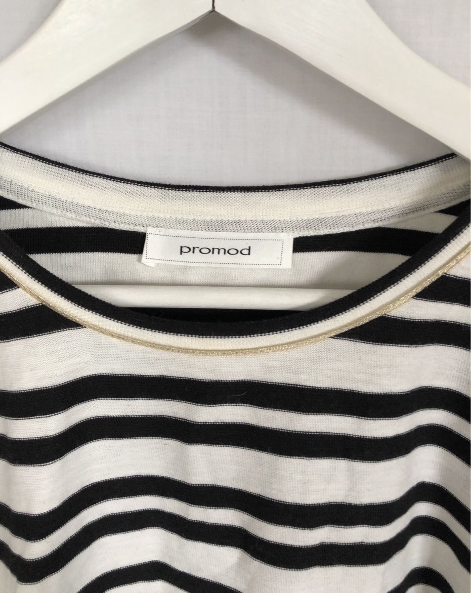 Promod Maglioni & Felpe: Pull-chemise rayé noir blanc Promod 40-42 – Nuovo (secondo la descrizione) da Coppet venduto da Vanessamode 6