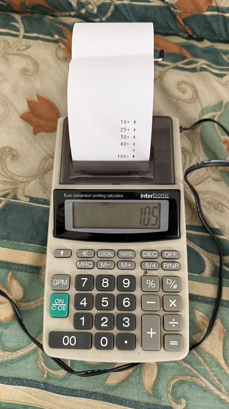 Calcolatrici tascabili: CALCOLATRICE   ELECTRONIC PRINTING – Usato da Monte Carasso venduto da Ely67 1