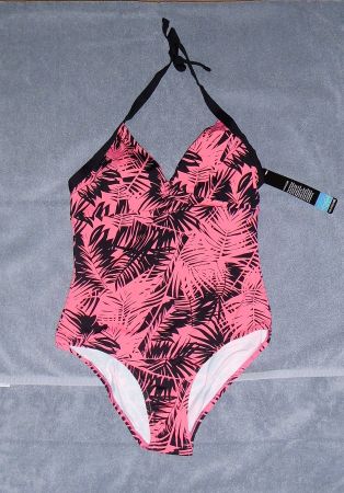 Badekleid, Gr. 42, Pink/Schwarz *ellen amber collection* NEU