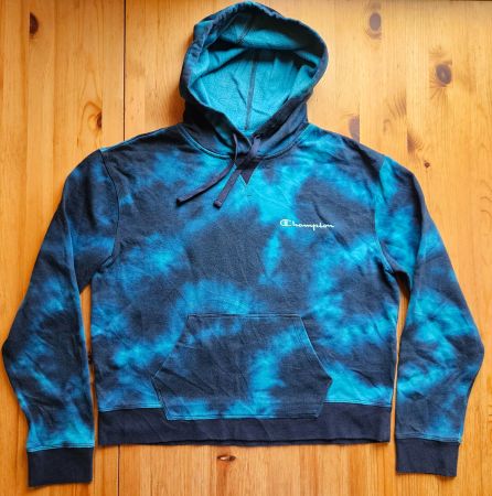 Hoodie Champion Grösse L Damen Tie Dye Batik Muster