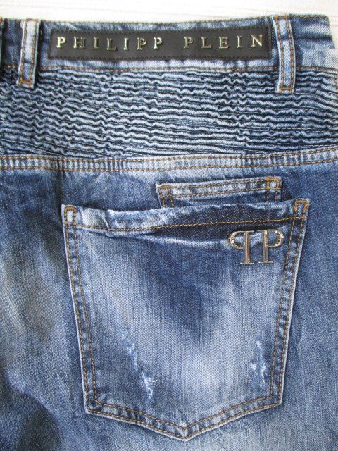 Philipp Plein Jeans: Philipp Plein - Biker Denim Jeans Gr. 52 – Usato da Wetzikon ZH venduto da icewear 4