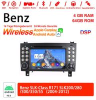 7 Zoll Android 13.0 Autoradio 4GB+64GB Für SLK-Class R171