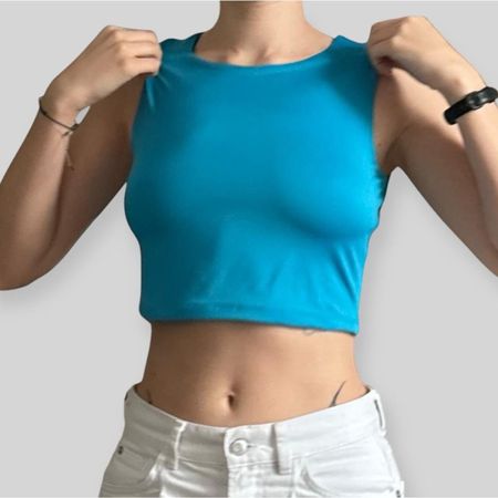 Crop top turquoise