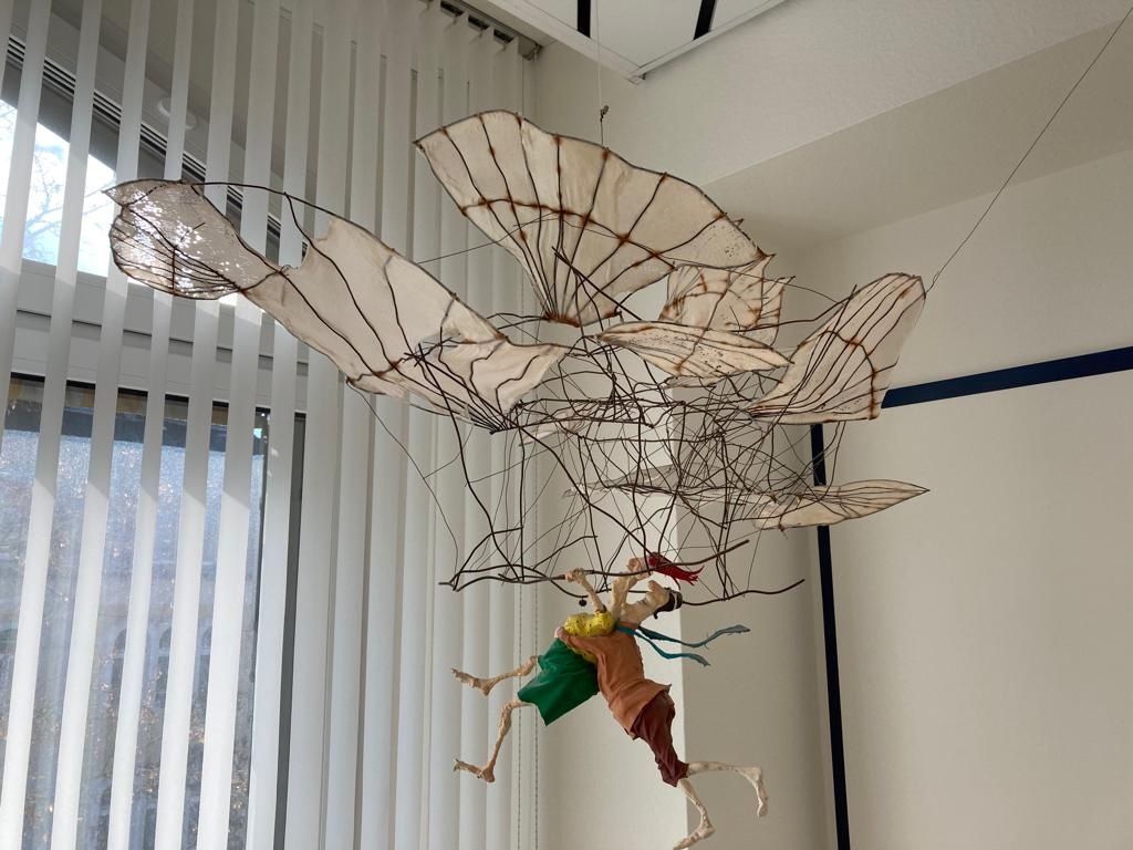 Sculture & Statue: Drahtplastik, Flugobjekt von Hanspeter Kamm – Usato da Dübendorf venduto da Maksi12 1