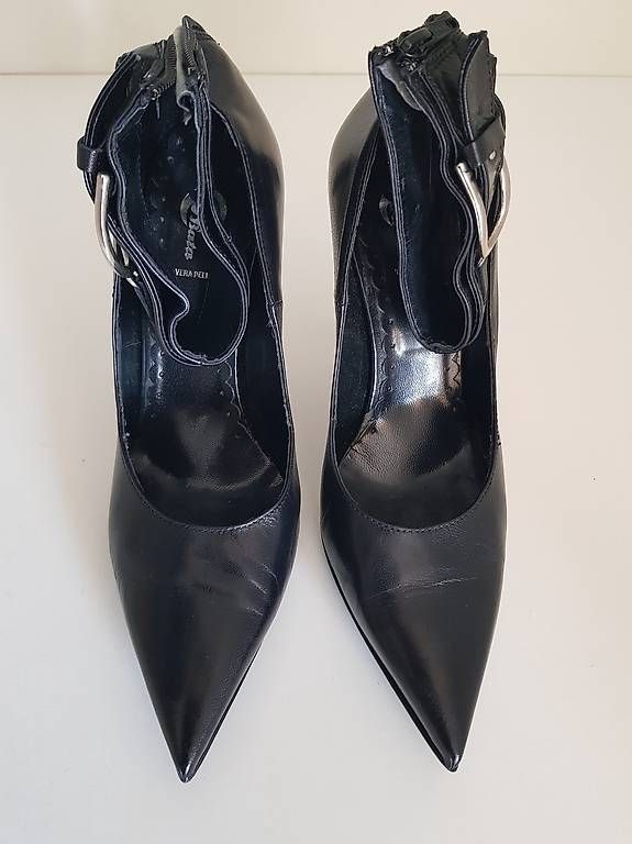 Damenschuhe: Highheels Leder schwarz mit Schnalle Gr. 41 – Gebraucht aus Rümlang von ButterflyValve 4