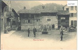 Place de Salvan - animee