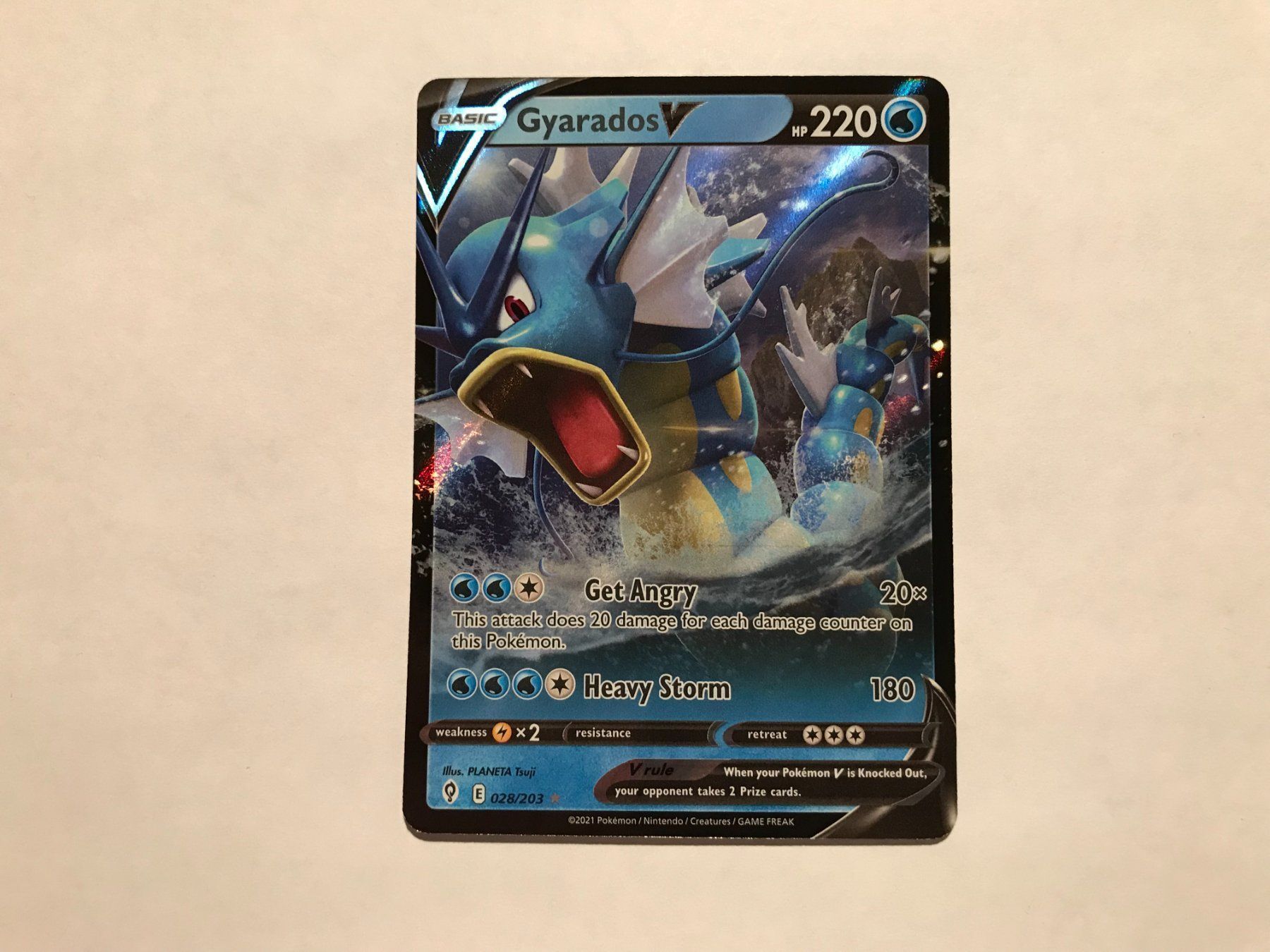Pokémon Carte collezionabili: Gyarados V EN – Usato da Hagendorn venduto da Pokecollectorch 1