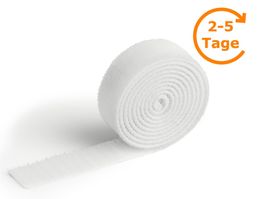 Klett-Kabelbinder, 20 mm x 1 m, weiss