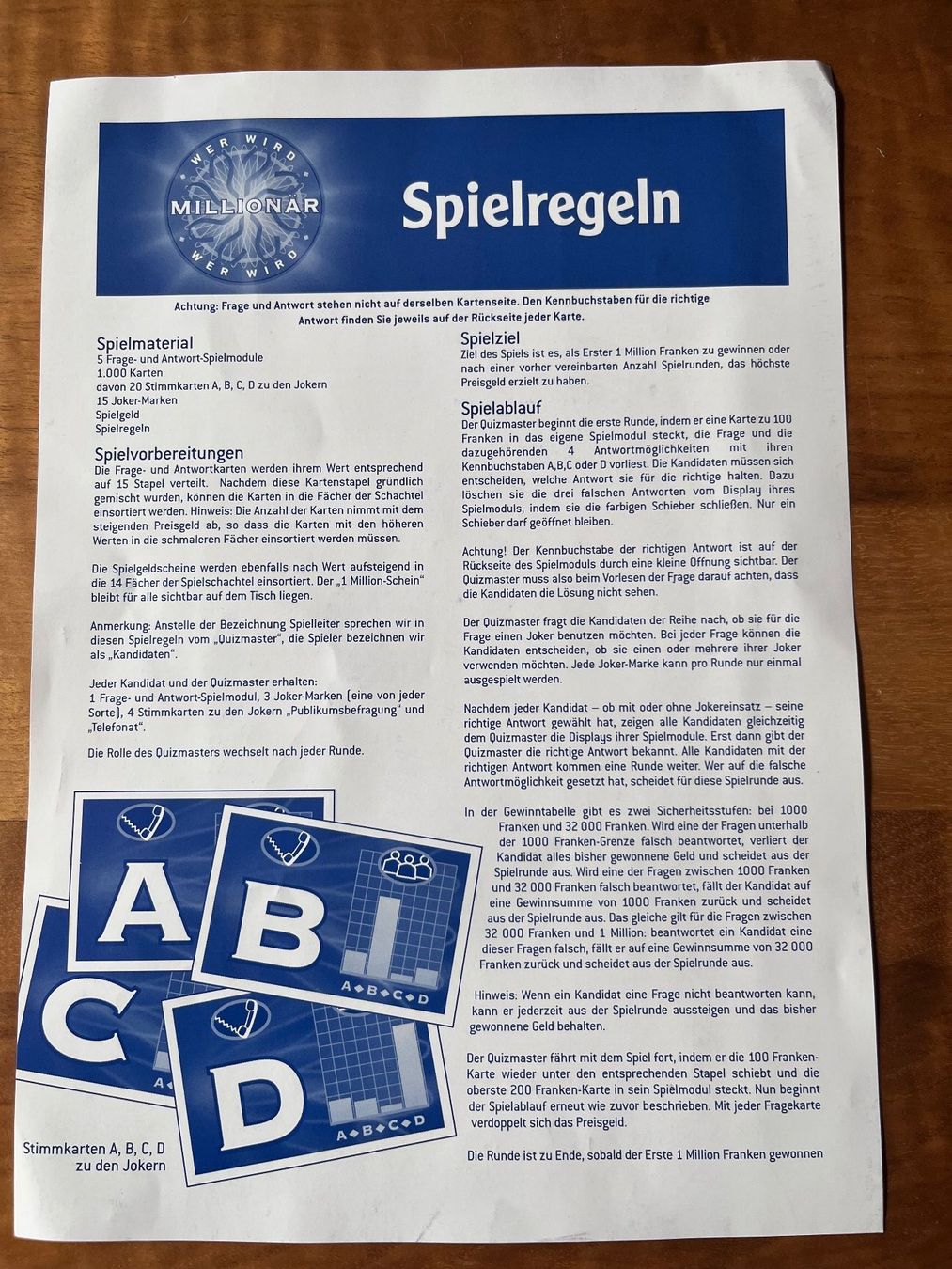 Giochi: Wer wird Millionär, ein Gesellschaftsspiel – Usato da Liestal venduto da suz_2xmj 4