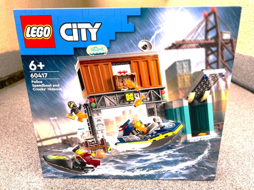 RAR LEGO City # 60417 POLIZEI Verfolgung im Hafen (Neu und ...