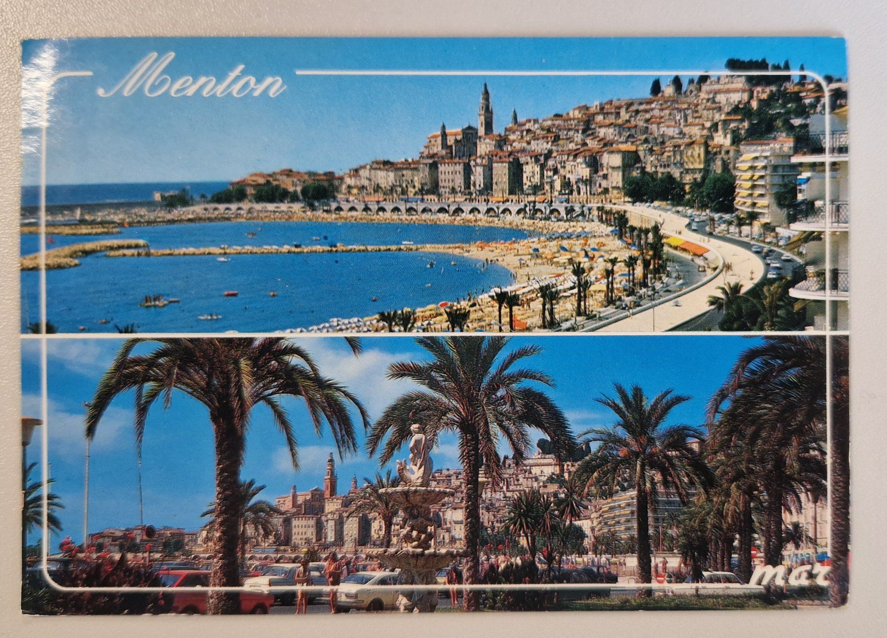 Cartoline postali: Menton, La côte d'Azur 1995 – Usato da Melchnau venduto da Fishel