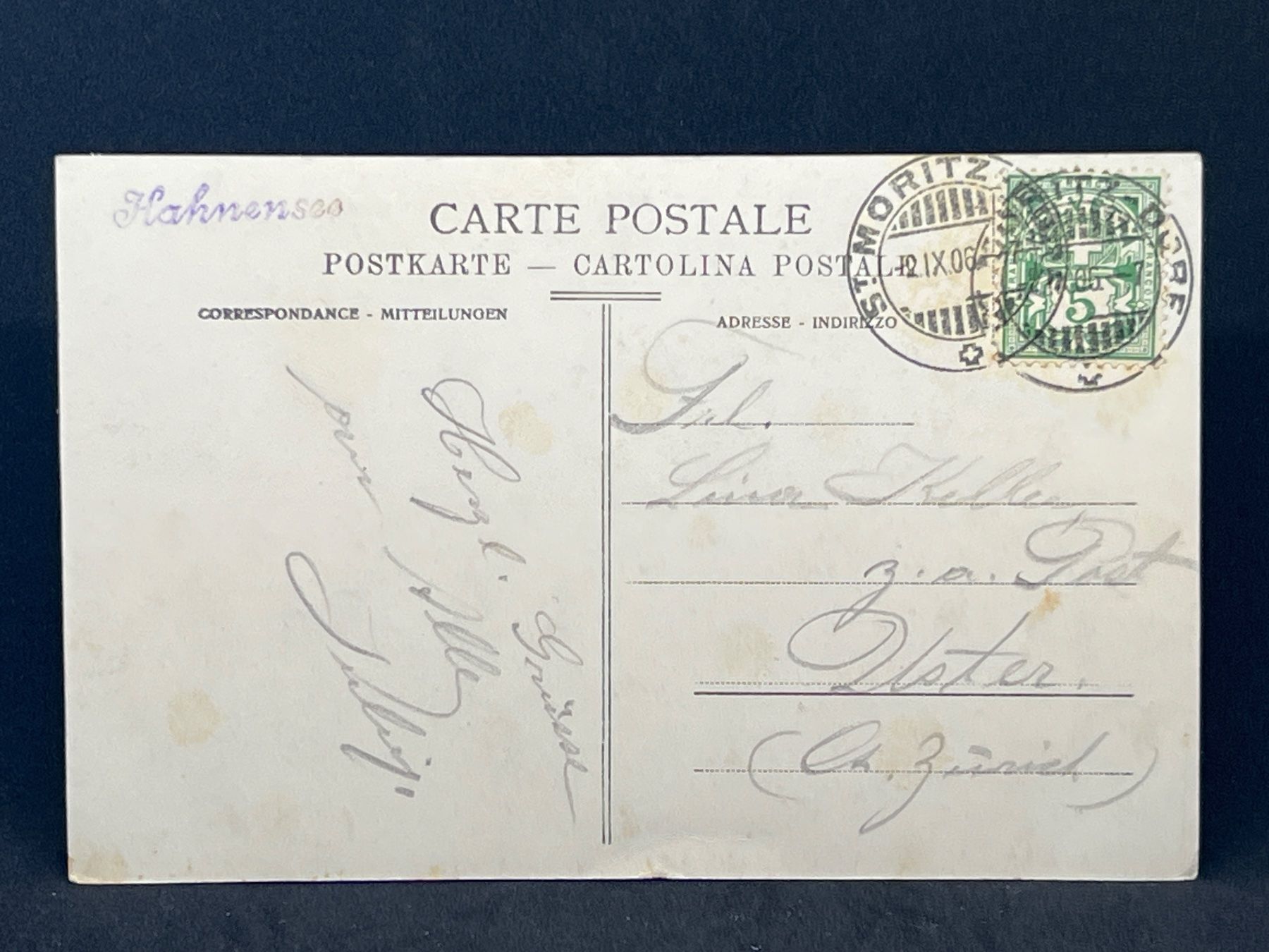 Cartes postales: Hahnensee und Piz Albana – D'occasion à Widnau par Brusi9 1