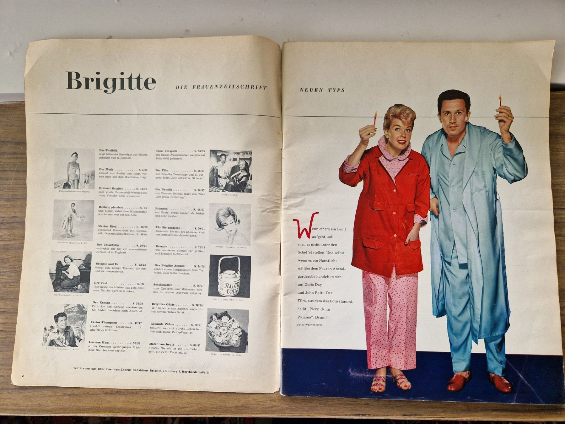 Riviste & Magazine: Modeheft Brigitte 1958 – Usato da Mörschwil venduto da wunderkiste44 1