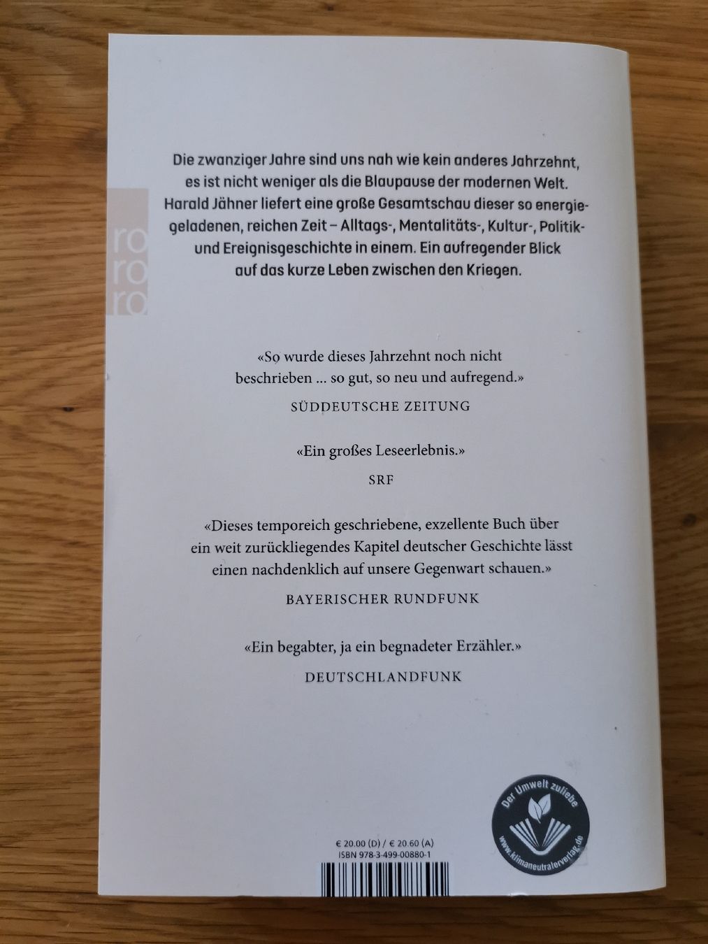 Libri: Deutscher Roman - Höhenrausch - Harald Jähner - Buch – Nuovo e nell'imballaggio originale da Altendorf venduto da F1Fan96 1
