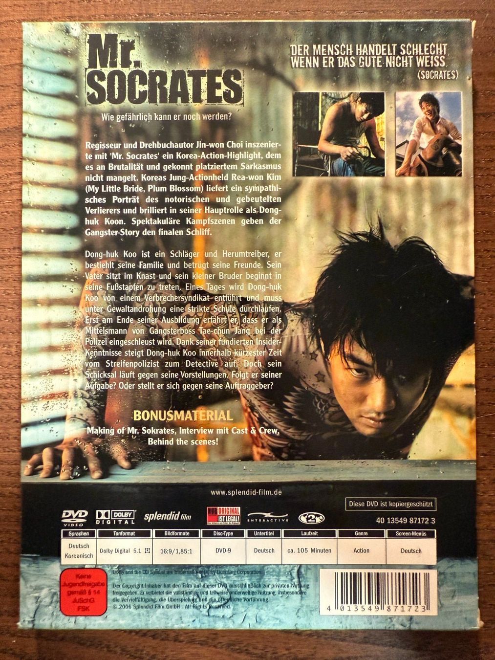 Tutti i DVDs: Mr. Socrates - Special Edition – Usato da Zürich venduto da FilmFreunde 1
