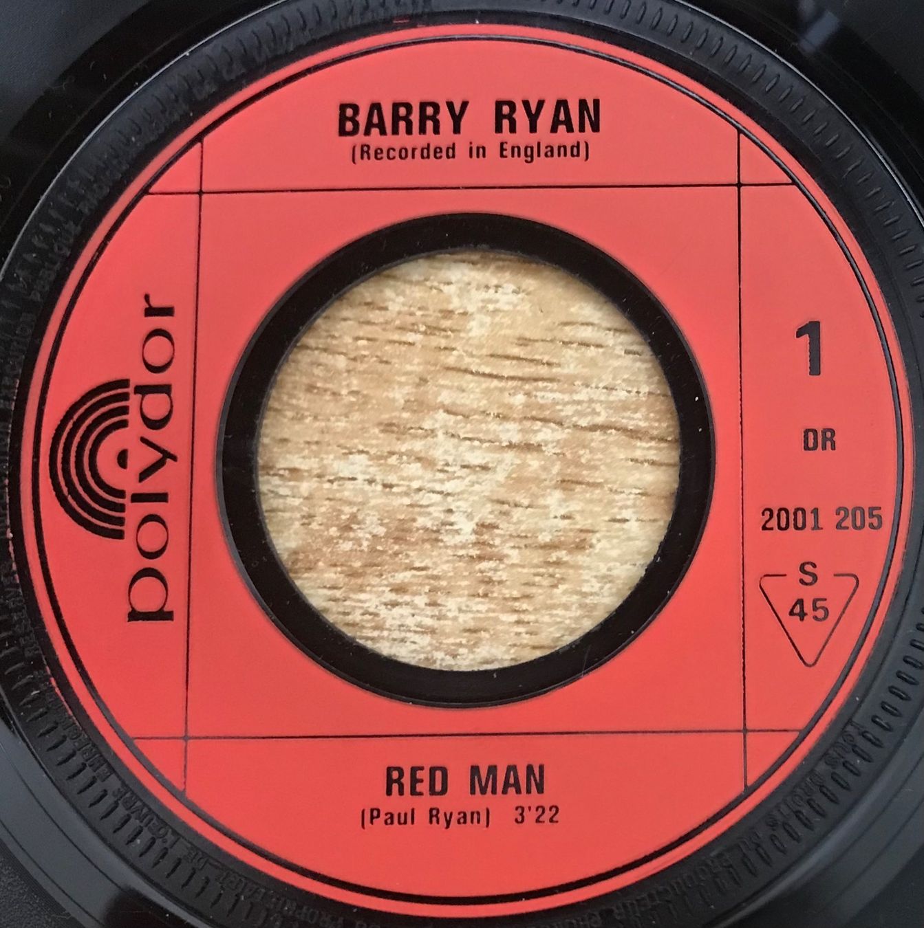 Vinyles: BARRY RYAN - RED MAN – D'occasion à Bussigny par vinyl-pas-cher 2
