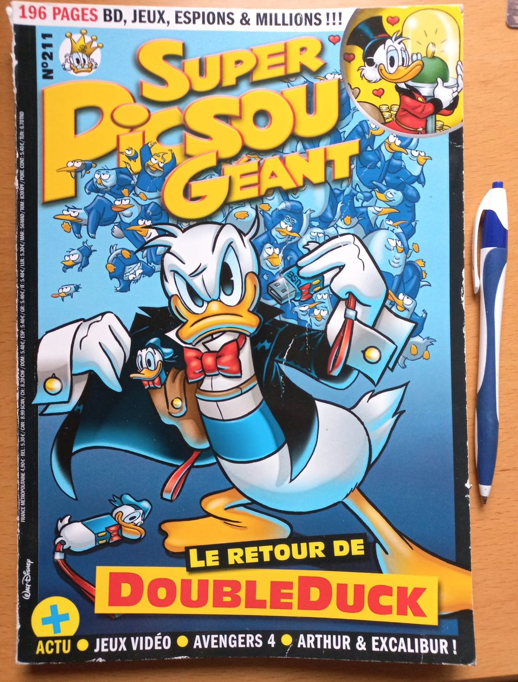 Fumetti: BD Comic - Super Picsou géant 211 - Le retour de DoubleDuck – Usato da Niederuzwil venduto da lubimaja
