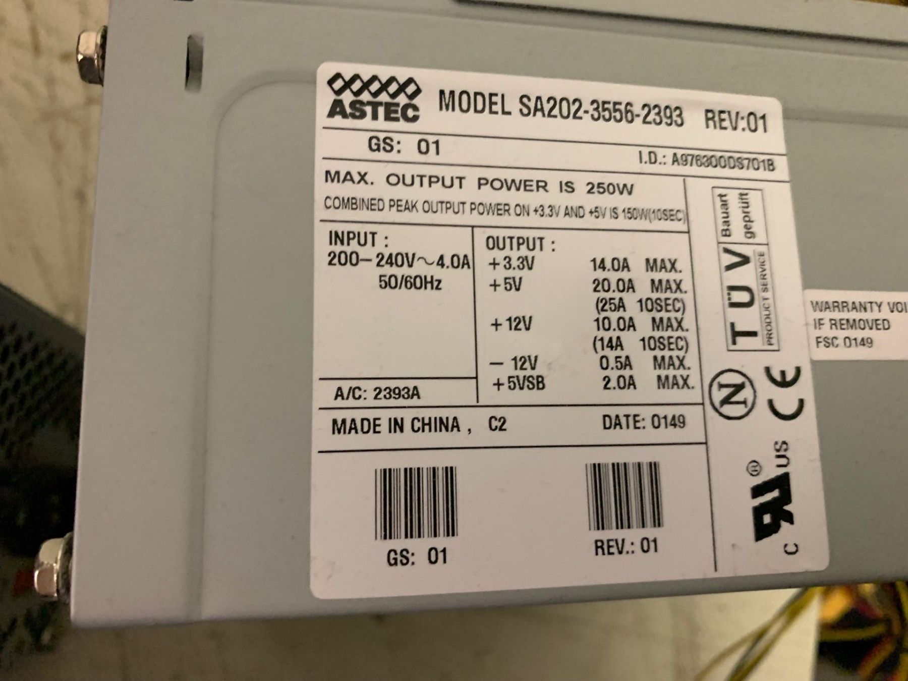 Chargements: Netzteil Modecom Premium 350W - – Défectueux à Emmen par newdeal1970 2
