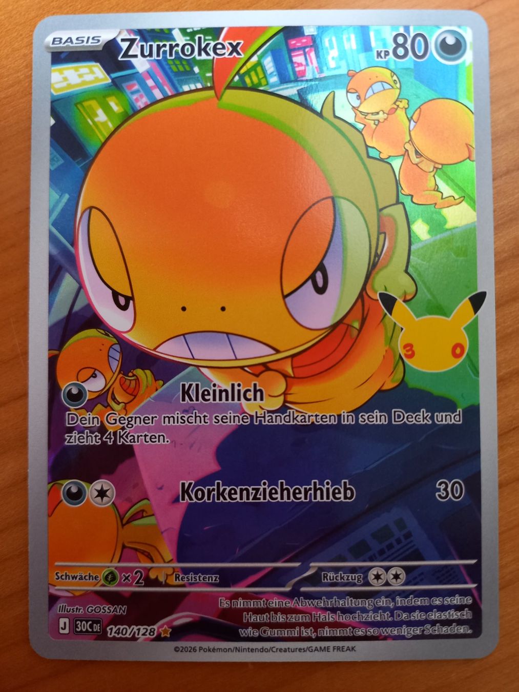 Pokémon Sammelbilder & Trading cards: Zurrokex 140/128 30th – Gebraucht aus St. Gallen von cla_m9gb