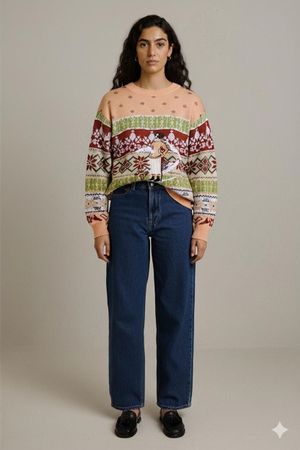 Paola Davoli italienischer Wollmischgewebe-Pullover mit