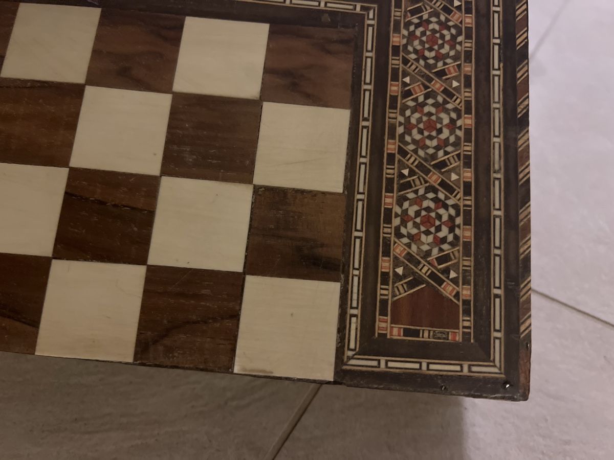 Giochi: Backgammon und Schach Set Holz Intarsien gebraucht – Usato da Bolligen venduto da Solina12 6