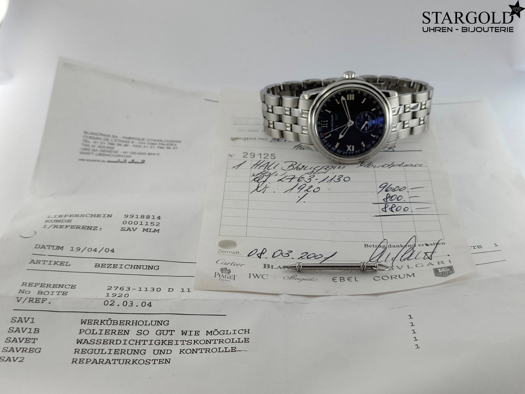 Blancpain Uhren: Blancpain Léman Moonphase - 2763-1130A-53 – Gebraucht aus Zürich von Stargold-Uhren 8